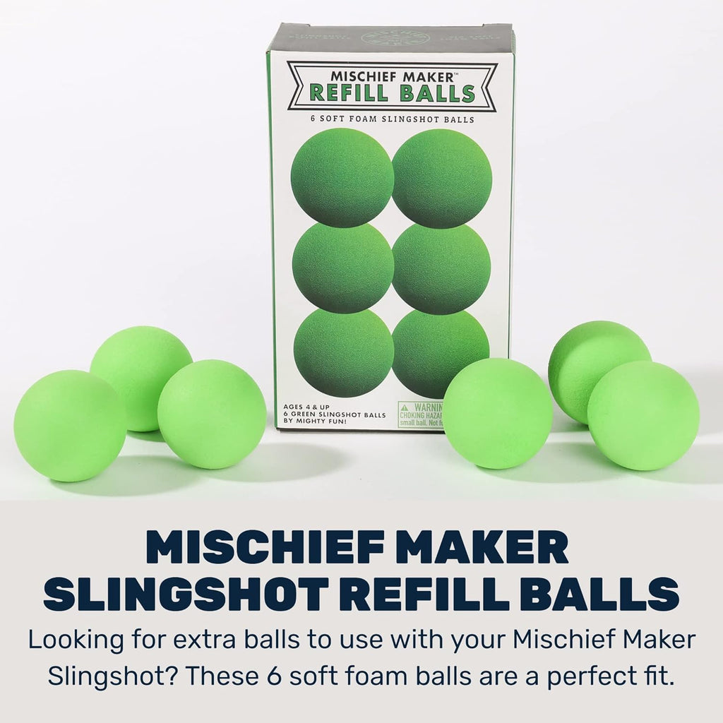 Mischief Maker Slingshot Ball Refill | Green 4+ - 2