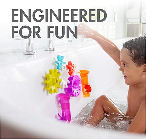 Boon Pipes & Tubes & Cogs Building Bath Toy Bundle 1+ - 3