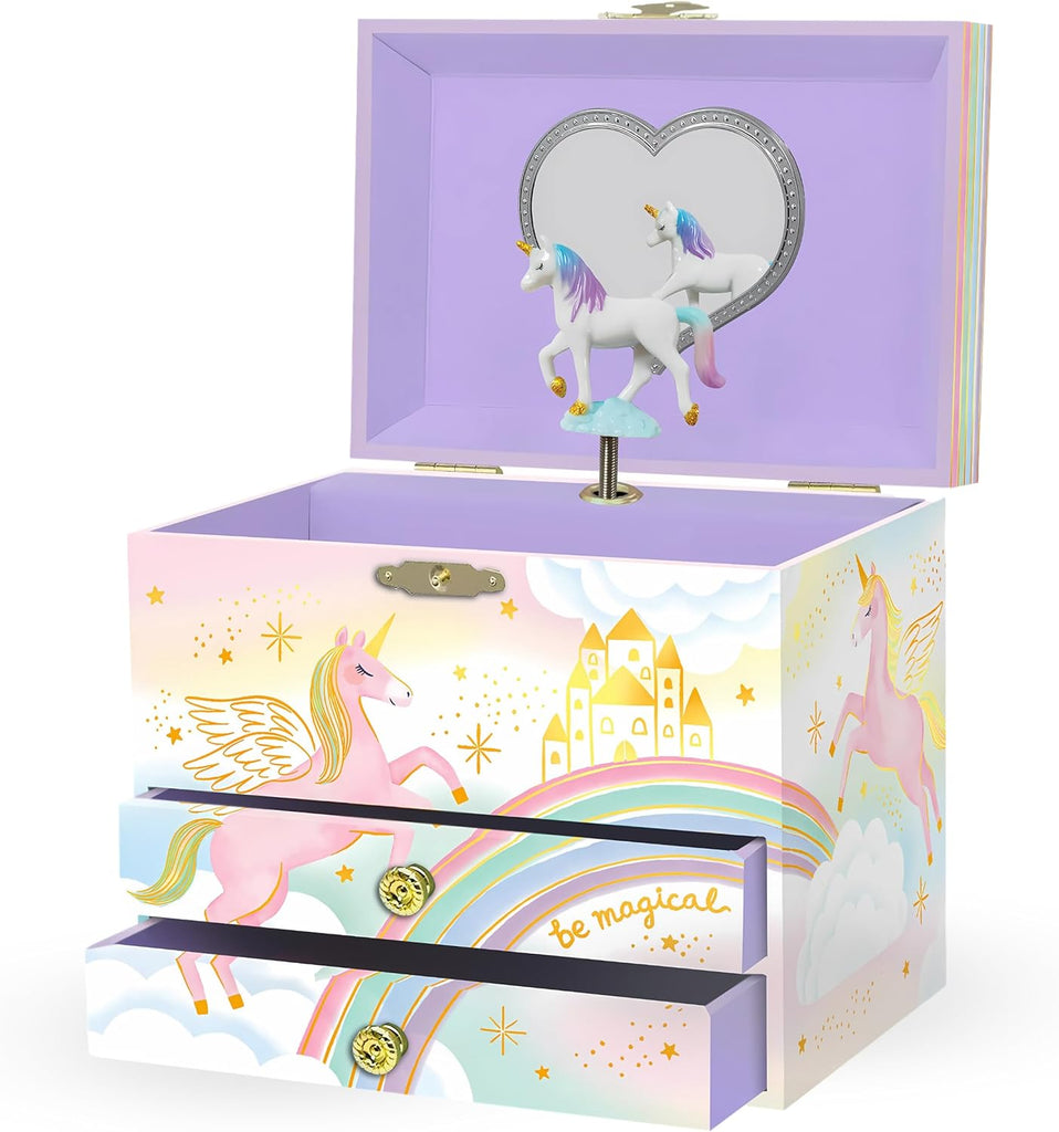Unicorn Musical Jewelry Box 2-Drawer 3+ - 1