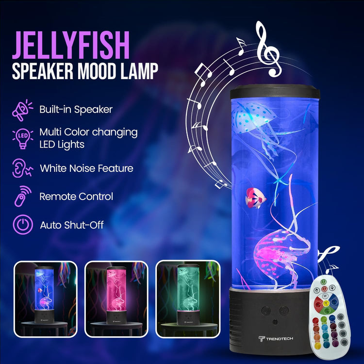 Jellyfish Mood Lamp w/Bluetooth Speaker - 3