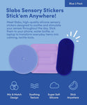 Slabs 3 Pack Sensory Stickers | Blue - 3
