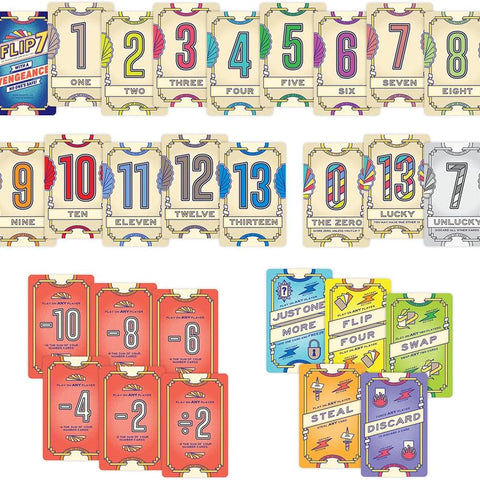 Flip 7 With A Vengeance Card Game 8+ - 1