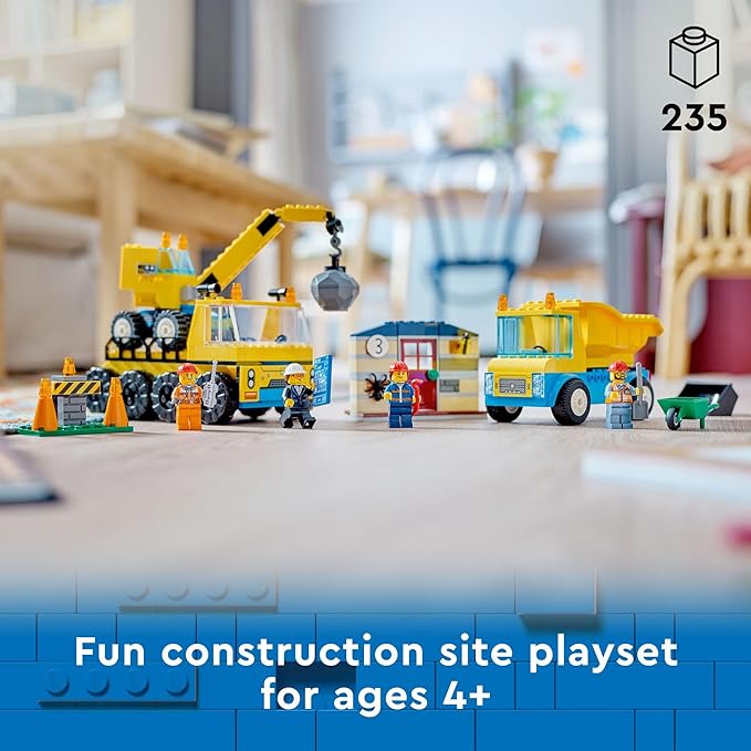 Lego City Great Vehicles Construction Trucks And Wrecking Ball
