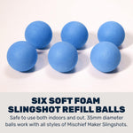 Mischief Maker Slingshot Ball Refill | Blue 4+ - 4