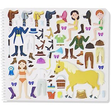 Puffy Sticker Activity Book - Riding Club 9410 - CR Toys