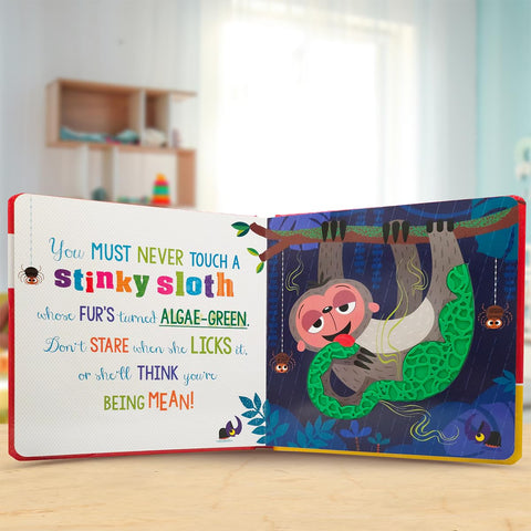 Never Touch A Stinky Skunk! Touch And Feel Board Book