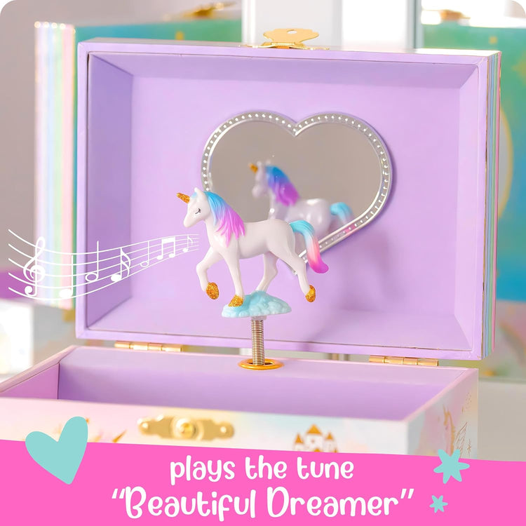 Unicorn Musical Jewelry Box 2-Drawer 3+ - 2