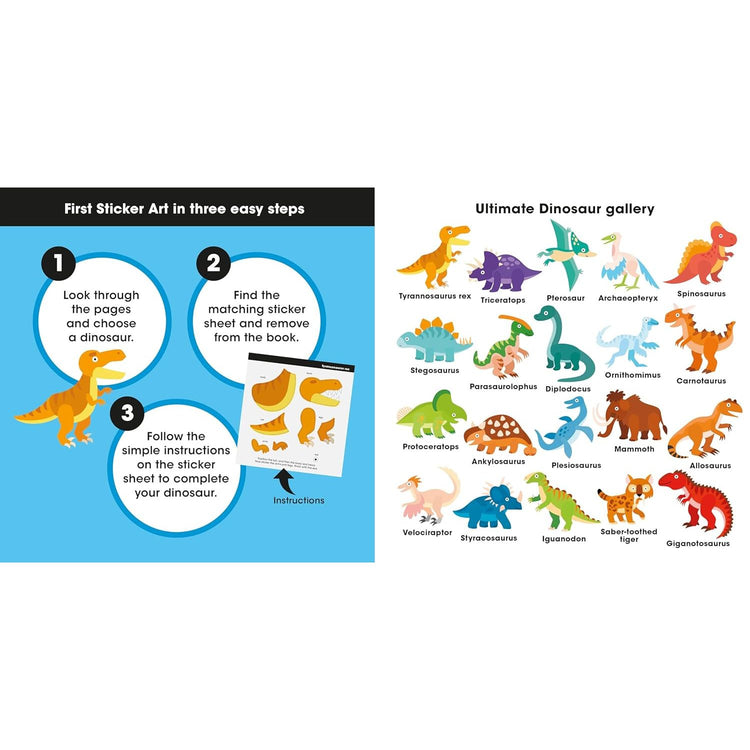 First Sticker Art | Ultimate Dinosaurs Sticker Book 3+ - 2
