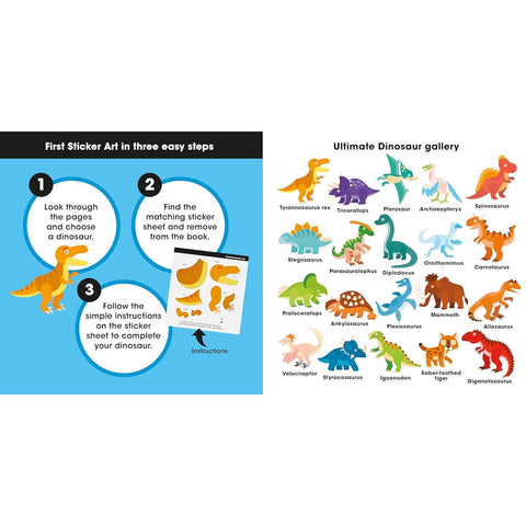 First Sticker Art | Ultimate Dinosaurs Sticker Book 3+ - 1