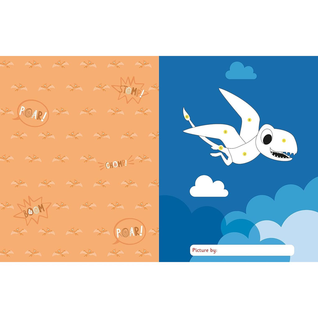 My First Sticker By Numbers | Dinosaurs And Dragons Activity Book 3+ - 3
