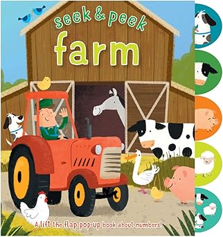 Seek & Peek Farm Board Book For Ages 1+