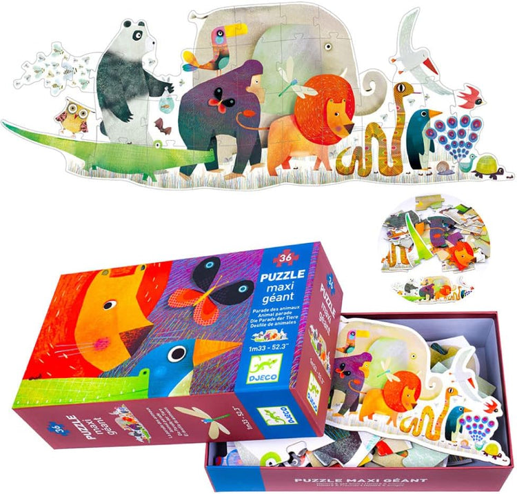 Animal Parade - 36pcs Floor Puzzle for Ages 4+