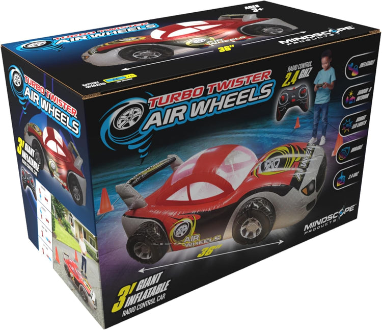 Turbo Twister Air Wheels - 3' Inflatable Rc Car - Red