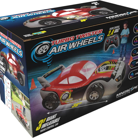 Turbo Twister Air Wheels - 3' Inflatable Rc Car - Red