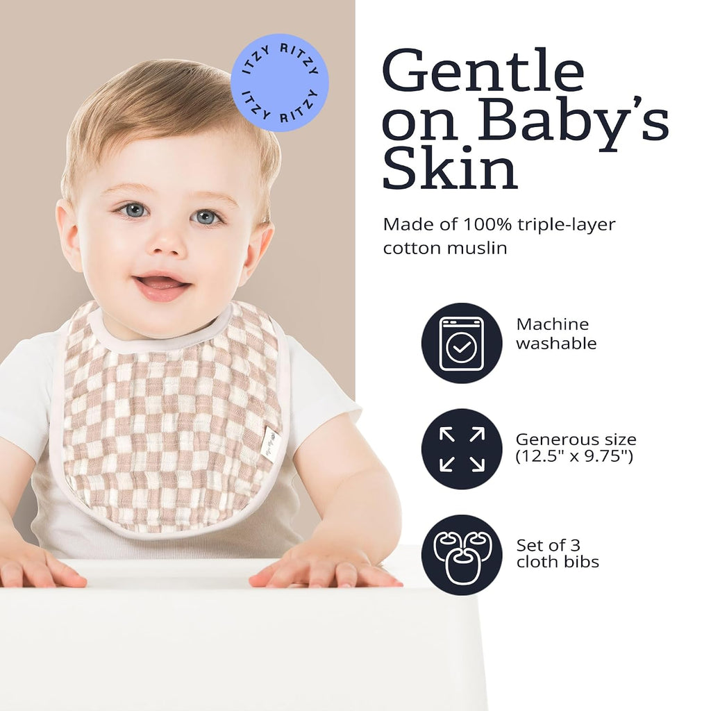 Itzy Bibs | Check Yes! 3 Pack - 4
