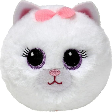 Ty Beanie Bouncer Ball | Purdy Cat White - 1