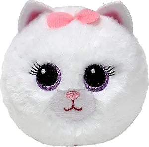 Ty Beanie Bouncer Ball | Purdy Cat White - 1