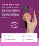 Slabs 3 Pack Sensory Stickers | Purple - 4