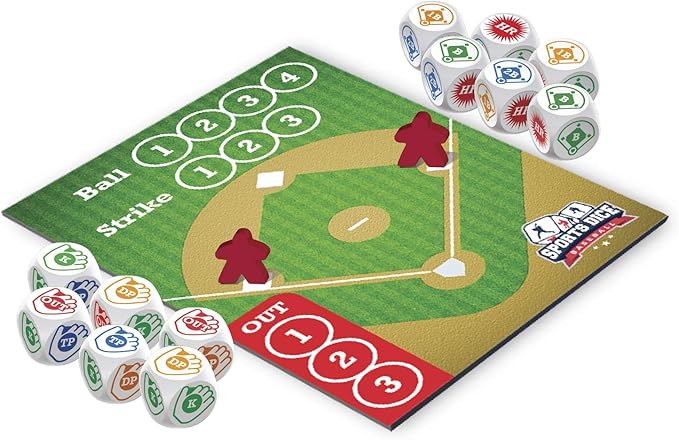 Sports Dice Baseball Game Ages 7+