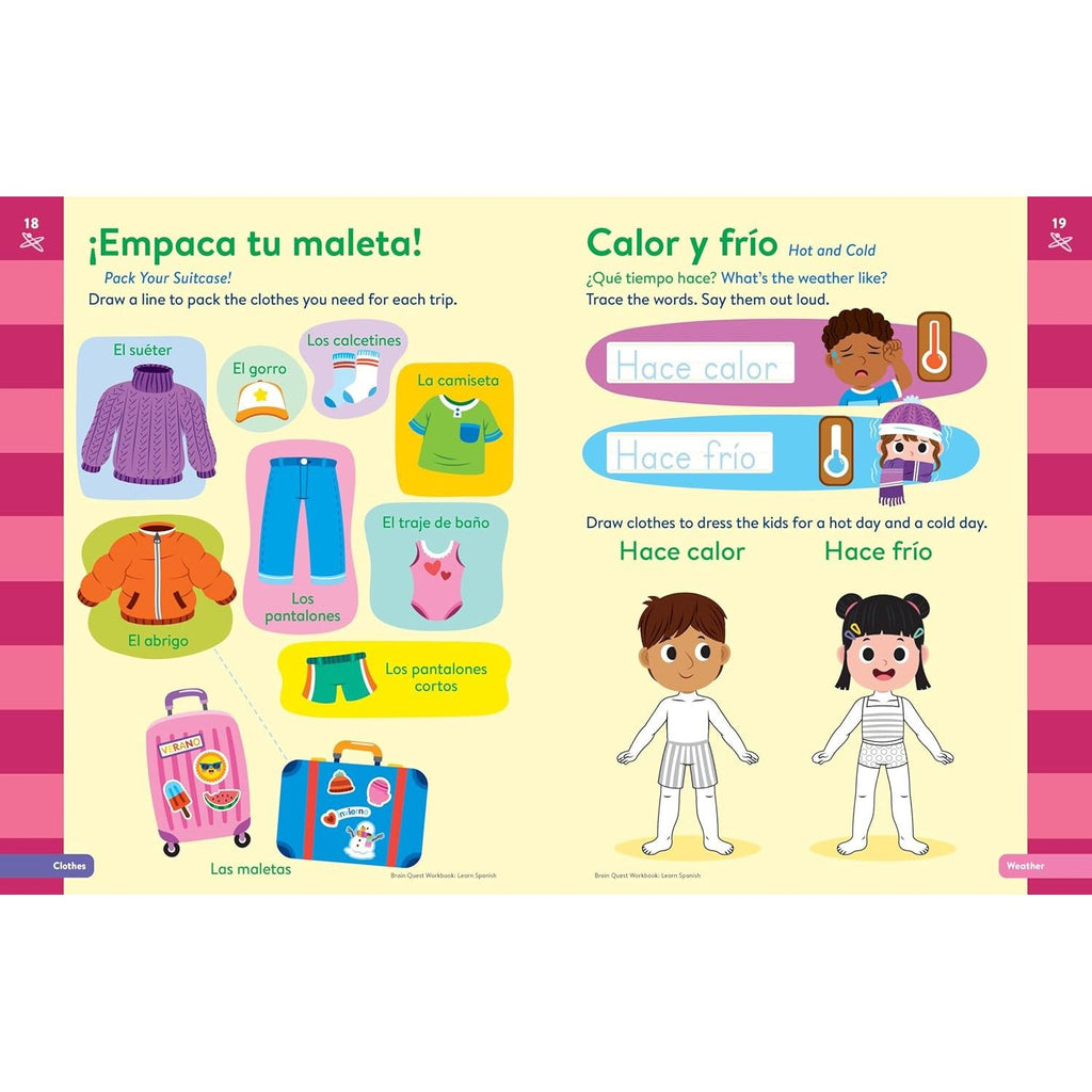 Brain Quest Workbook: Learn Spanish 5+ - 5