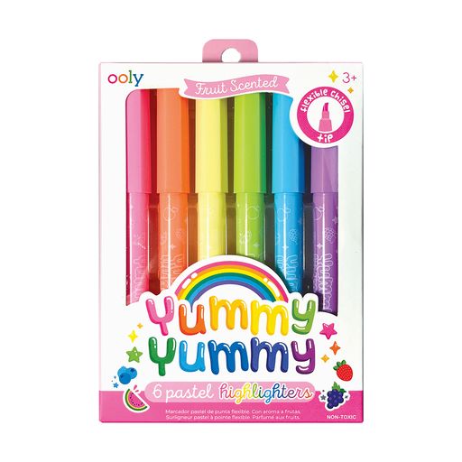 Yummy Yummy Scented Pastel Highlighters 6 Pack - CR Toys