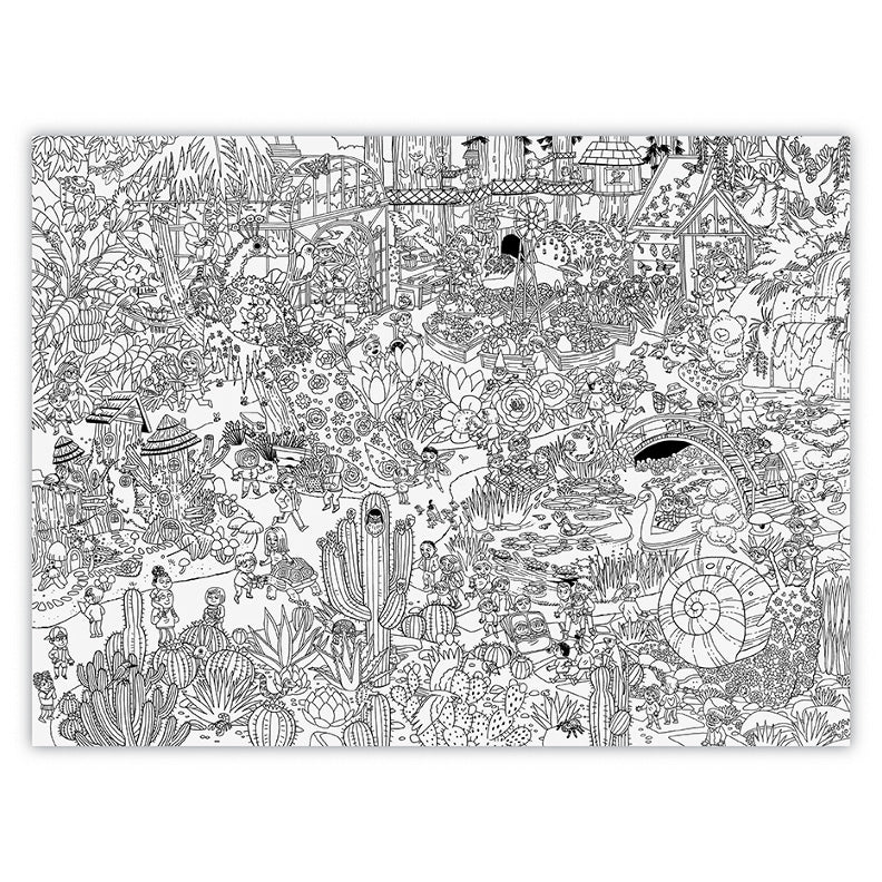 Giant Coloring Poster- Day at the Gardens for Ages 3+