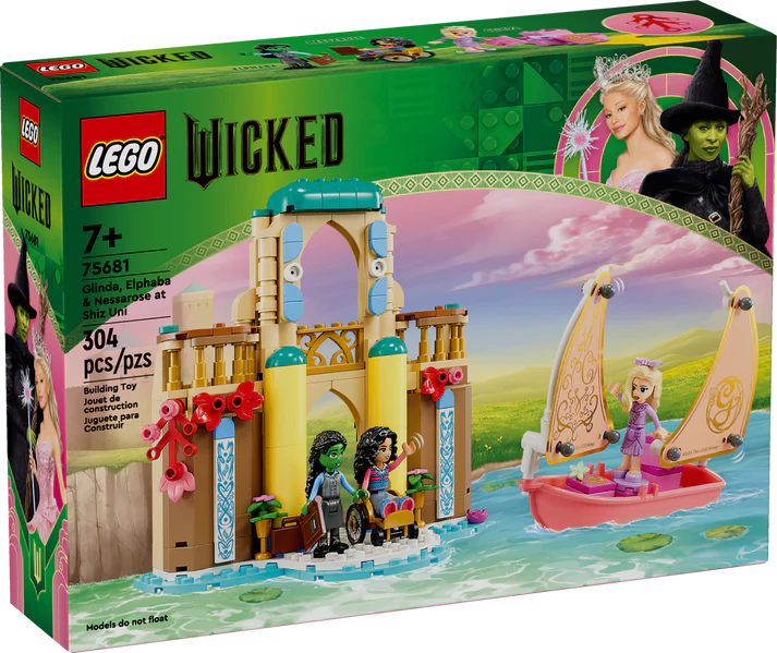 Lego Wicked Glinda, Elphaba & Nessarose at Shiz University for Ages 7+