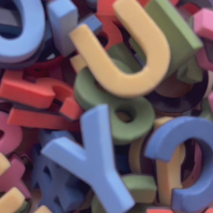 Magnetic Letters | Rainbow Mod 200PC |  1" Letters - 3