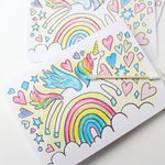 Paint With Water Valentine Cards- Unicorn for Ages 4+