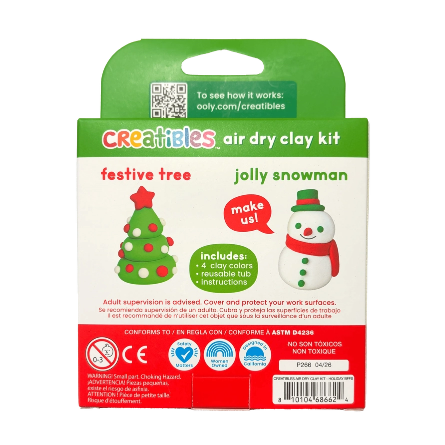 Creatibles | Holiday BFFs Air-Dry Clay Kit 6+ - 5
