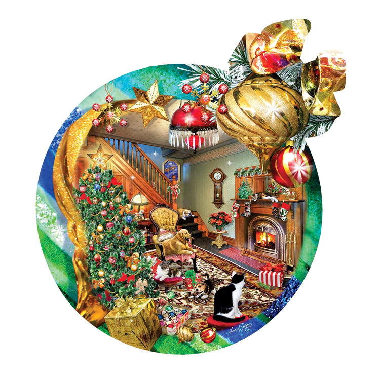 Fireside Ornament Shaped Puzzle 750pc