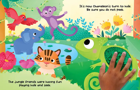 Chameleon'S Colors Touchy-Feely Board Book W/ 2-Way Sequins