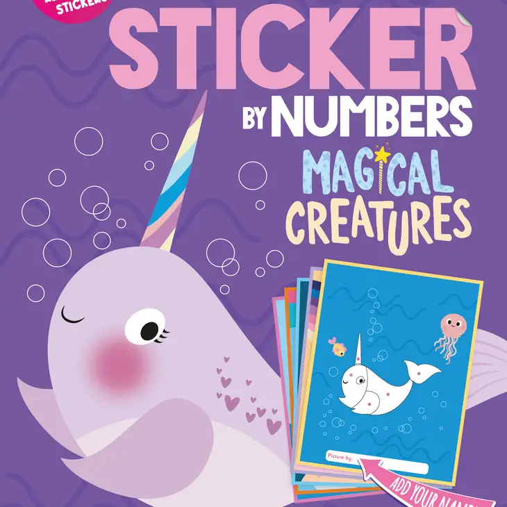 My First Sticker By Numbers: Magical Creatures Activity Book - CR Toys