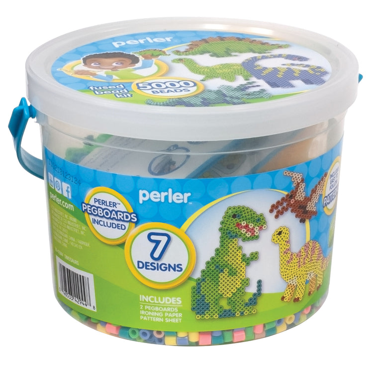 Perler Small Bucket- Dinosaurs For Ages 6+