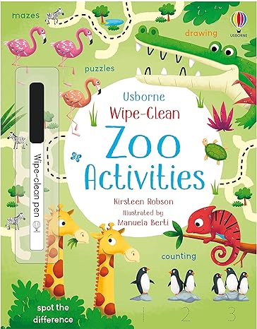 Wipe-Clean Zoo Activities 3+