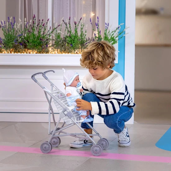 Berenguer Boutique | Umbrella Doll Stoller Grey Ages 2+ - 3