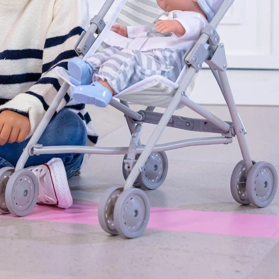 Berenguer Boutique | Umbrella Doll Stoller Grey Ages 2+ - 4