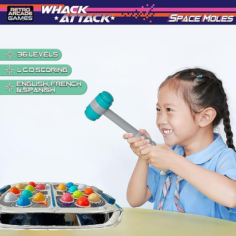 Whack Attack Space Moles Action Game 