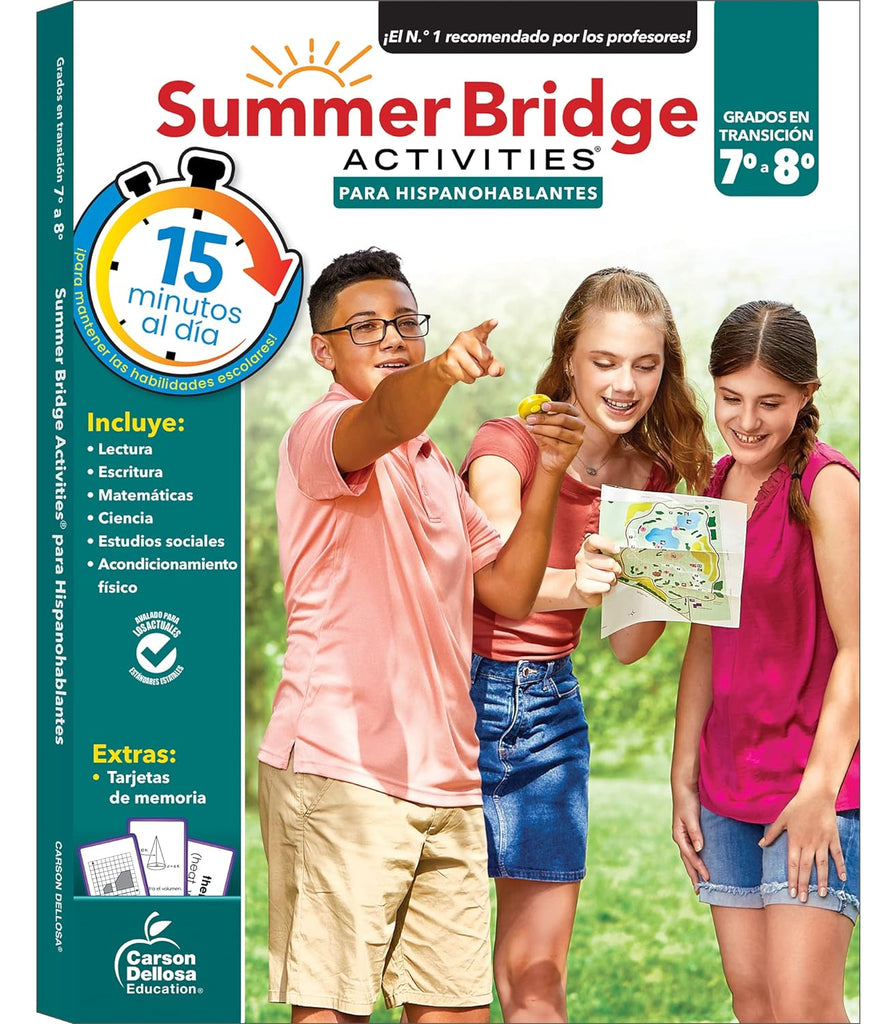 Summer Bridge Activities 7th going into 8th Grade Workbook