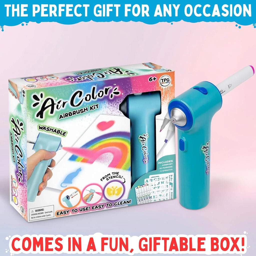 Air Color Airbrush Kit 6+ - CR Toys