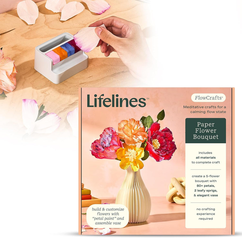 Flowcrafts | Paper Flower Bouquet Craft Kit 8+ - 2