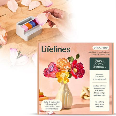 Flowcrafts | Paper Flower Bouquet Craft Kit 8+ - 1