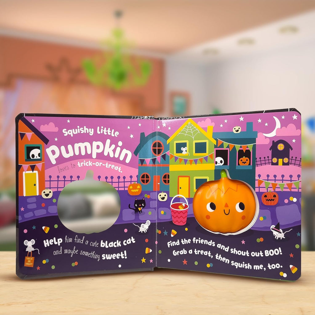 Squish N Squeeze Pumpkin Board Book 1+