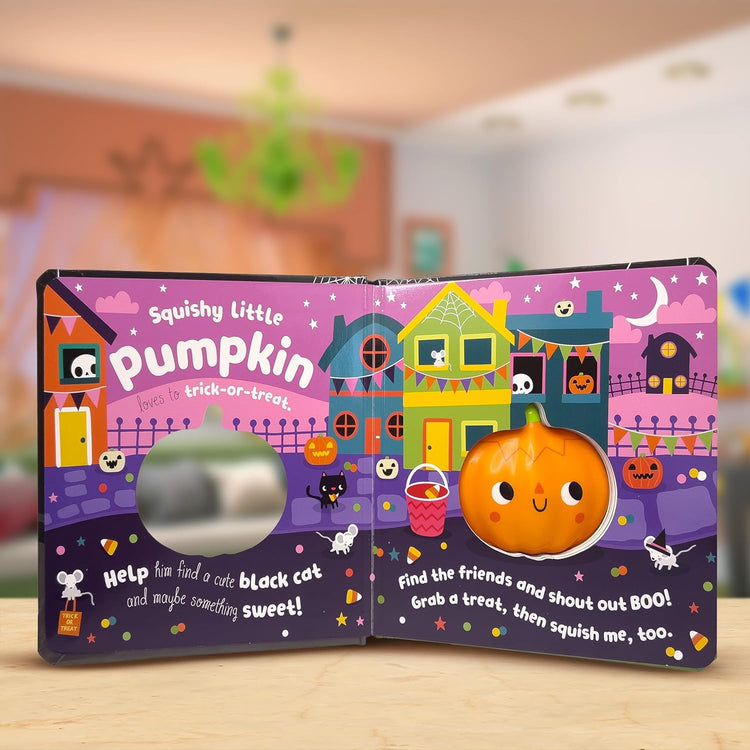 Squish N Squeeze Pumpkin Board Book 1+