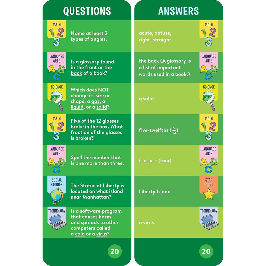 Brain Quest | 3rd Grade Smart Cards Revised 5th Edition - 3