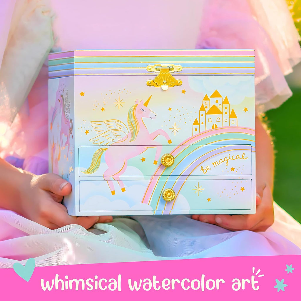 Unicorn Musical Jewelry Box 2-Drawer 3+ - 3