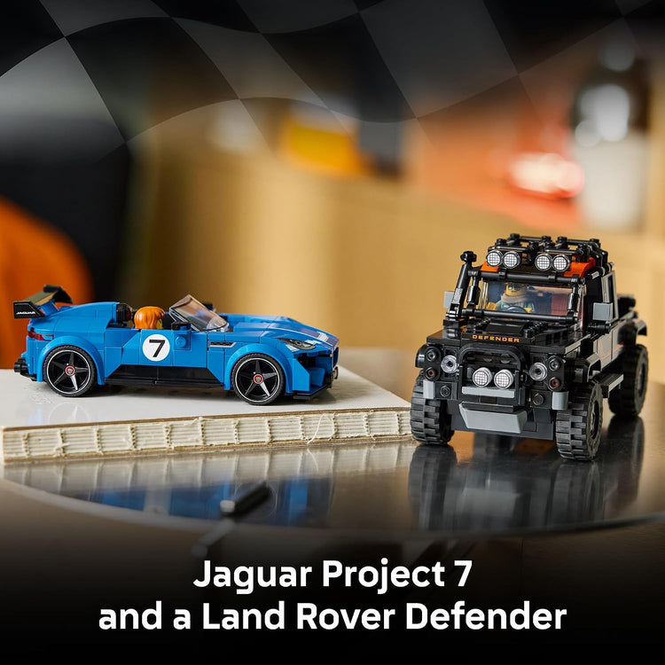 Lego Speed Champions | Jaguar Project 7 & Land Rover Defender 740 pcs 10+ - 4