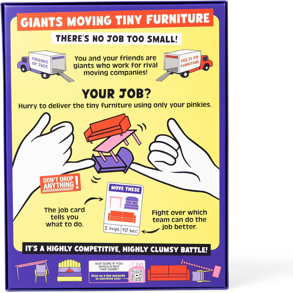 Exploding Kittens | Giants Moving Tiny Furniture Party Game | Ages 7+ - 4