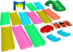 Neon Glow Magna Tracks 12 Feet Of Neon Glow In The Dark Magnetic Raceway With Accessories + Vehicle