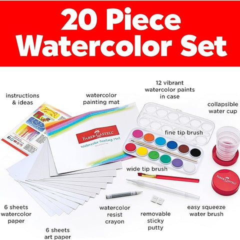 Young Artist Learn To Watercolor Set - Watercolor Paint Set For Kids
